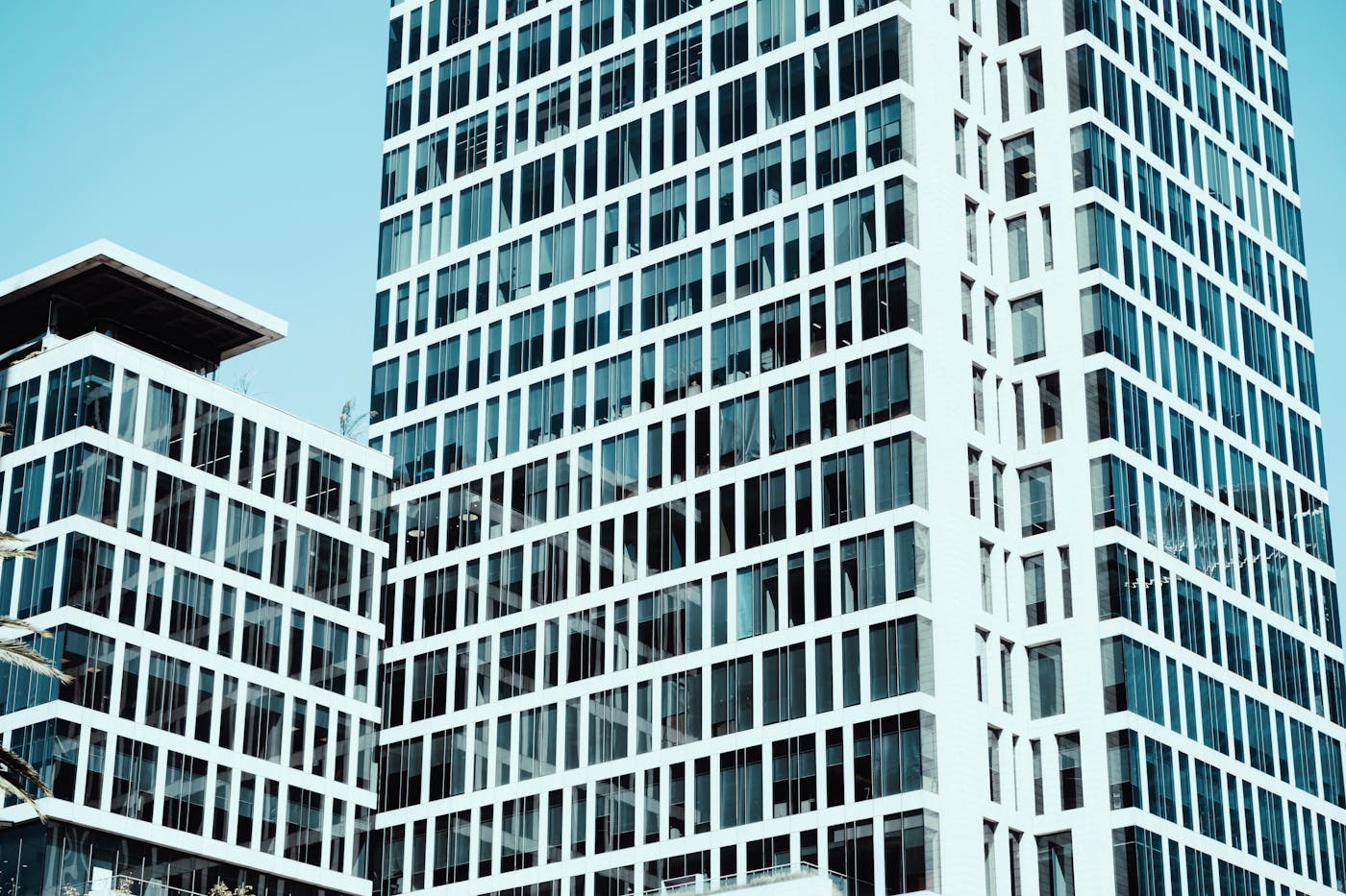 Modern office buildings in Mexico City.