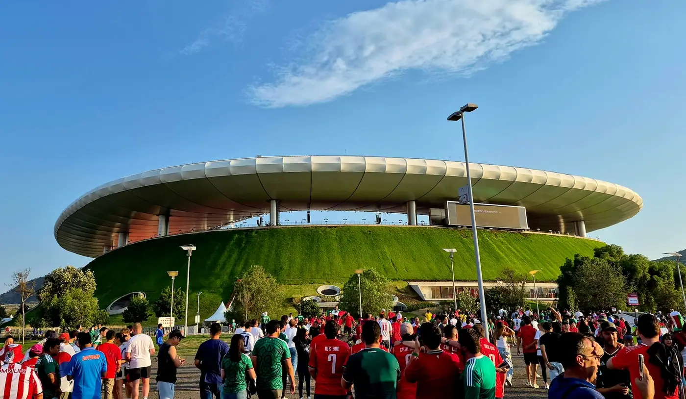 Estadio Akron in Guadalajara on a match day