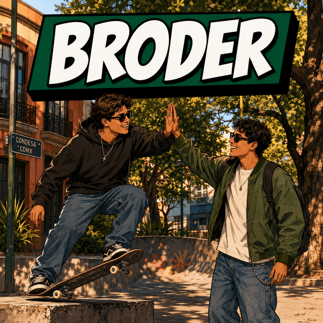 broder — Mexican Spanish for Bro. Dude.