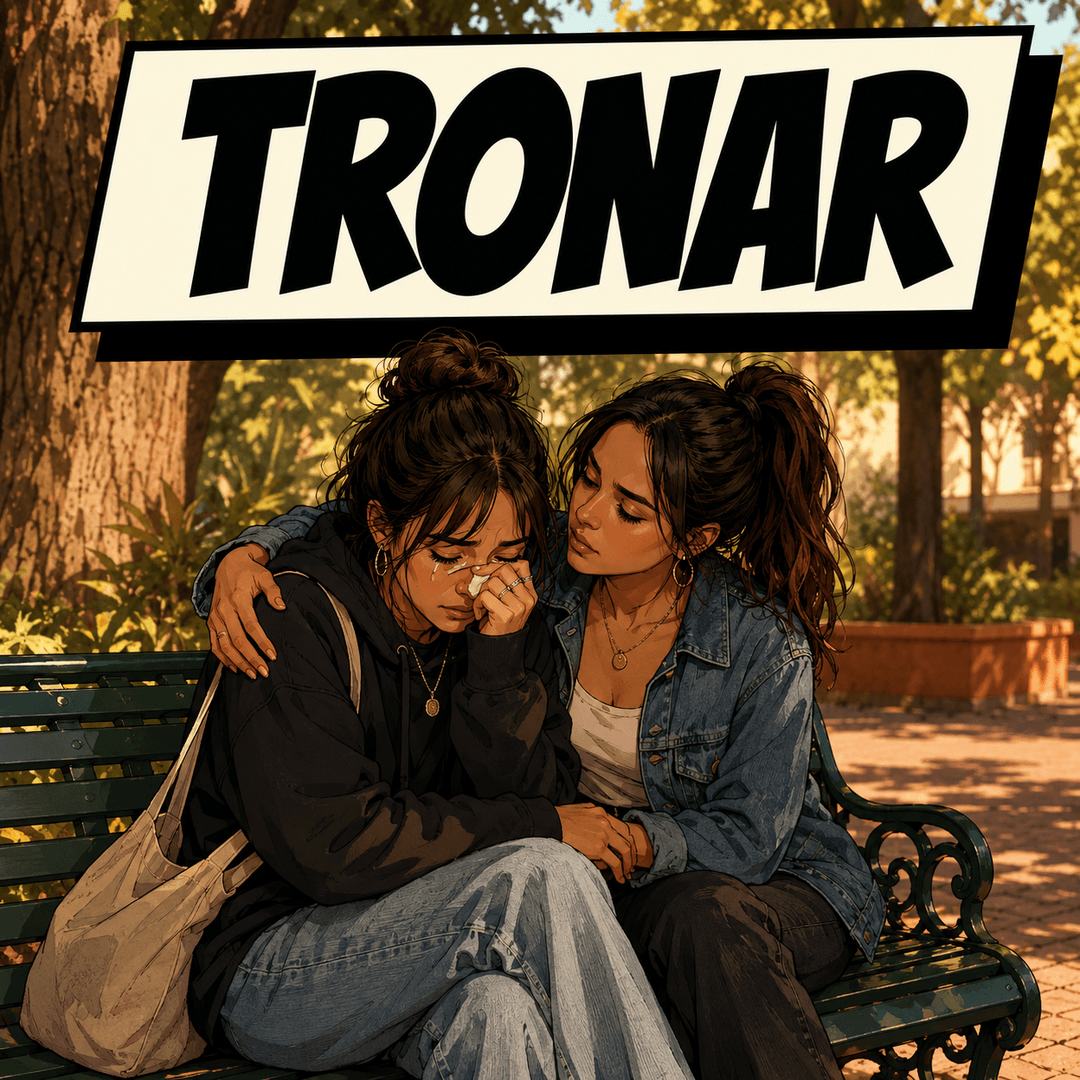 tronar — Mexican Spanish for To break up. Also: to flunk a class.