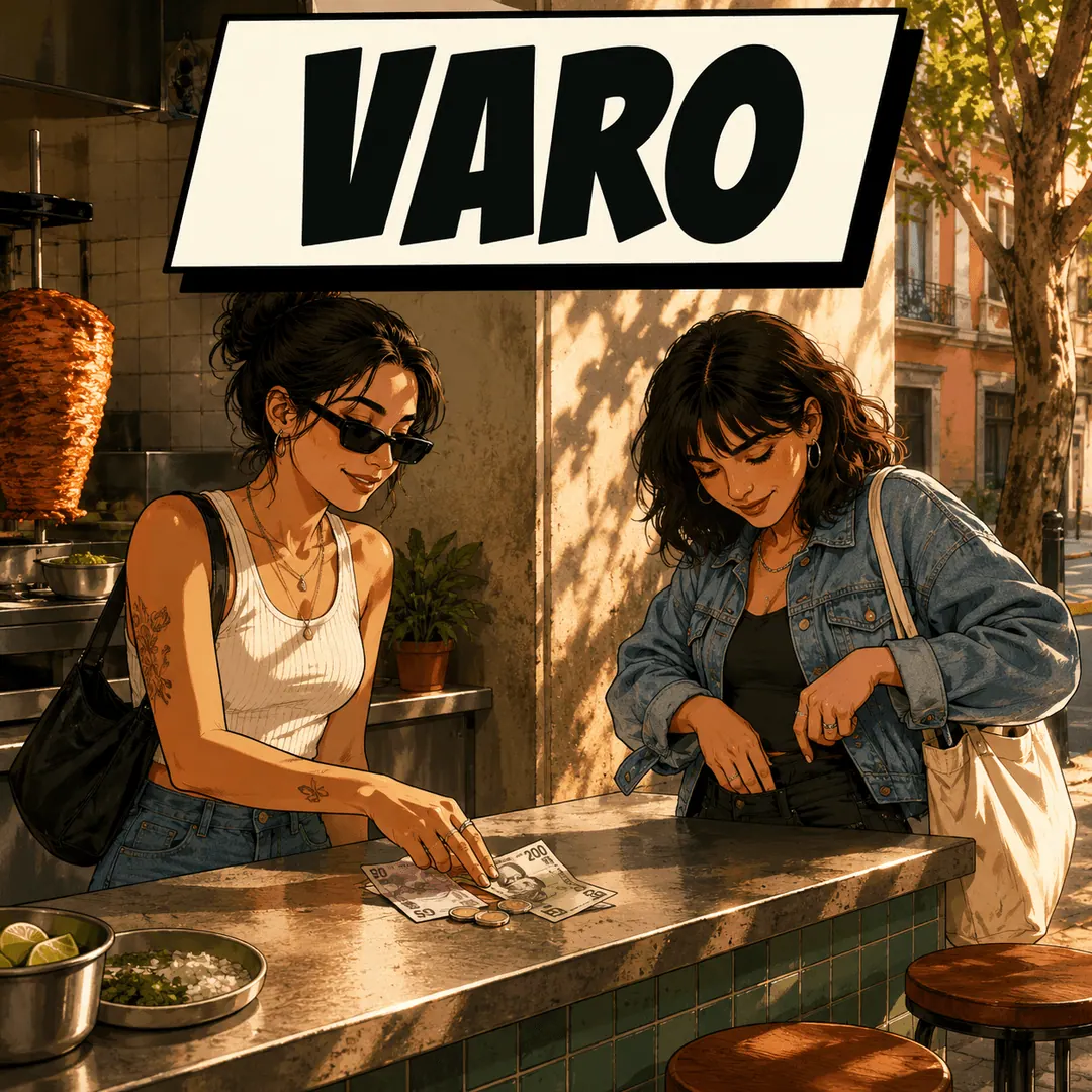 varo - two women counting notes onto a taqueria counter together